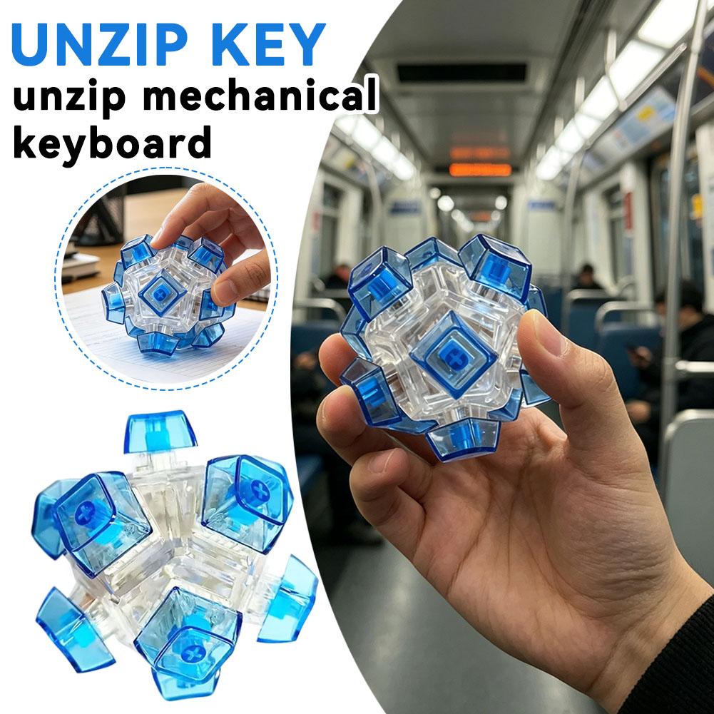Mechanical Switch Tester - 12-Sided Creative Mechanical Button Fidget Toy