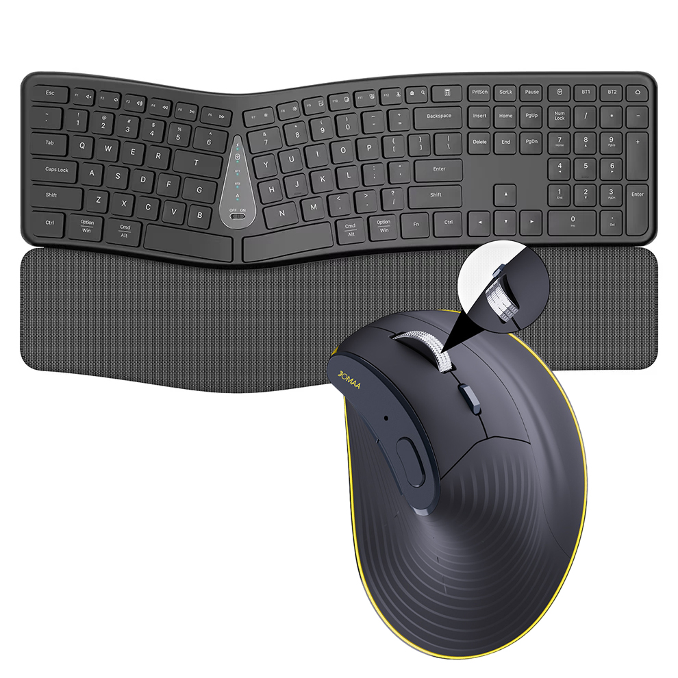 Gaming Keyboard Mouse And Headset Combo - 2.4G Wireless Keyboard Mouse Combo,Comfortable Natural