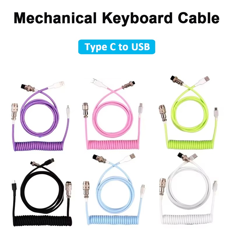 Mechanical Keyboard Coiled Cab - Gaming Keyboard Type C recension och pris