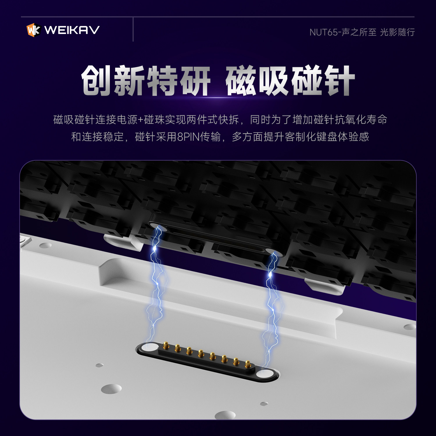 New Weikav Nut65 Aluminum Mech - Gaming Keyboard He recension och pris