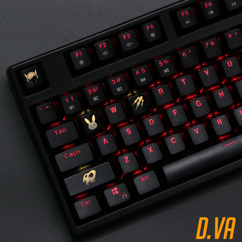 4 pcs/set keysets backlight OW - Keyboard Gaming Black recension och pris