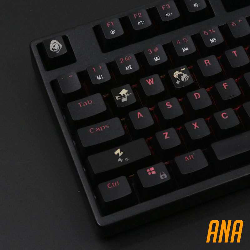4 pcs/set keysets backlight OW - Keyboard Gaming Black recension och pris