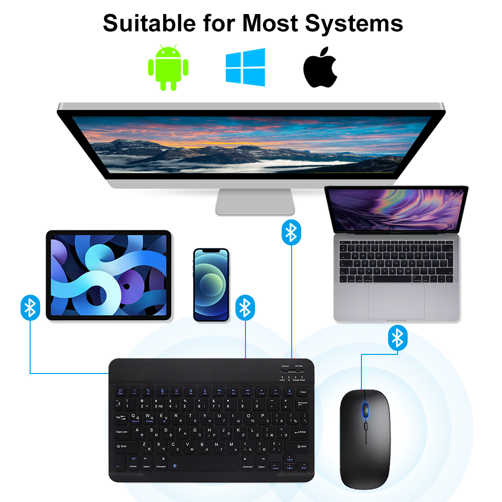 Bluetooth Keyboard and Mouse F - Gaming Keyboard Mouse And Headset Combo recension och pris