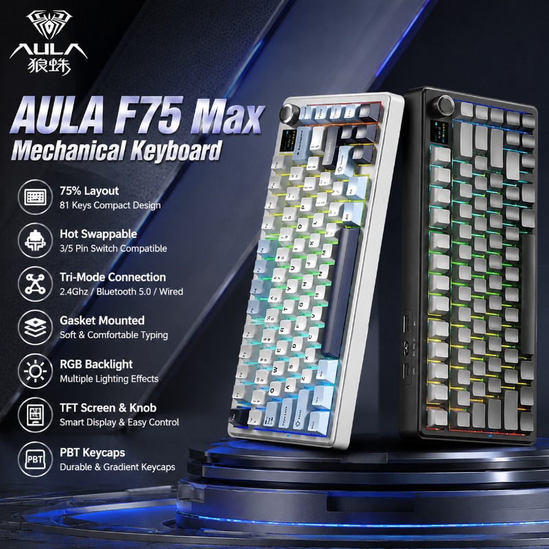 AULA F75 Max Mechanical Keyboa - Gaming Keyboard He recension och pris