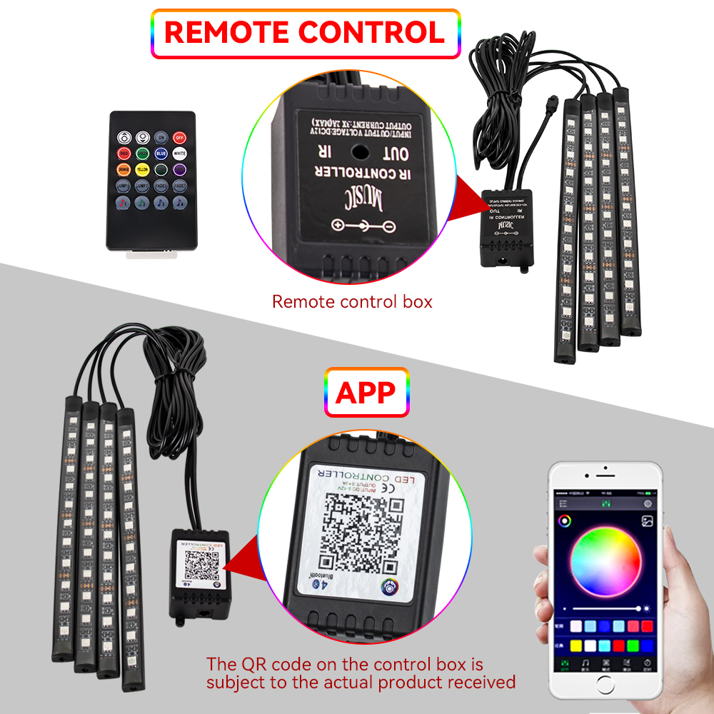 RGB Motorcycle LED Underglow A - Rgb Underglow Strip recension och pris