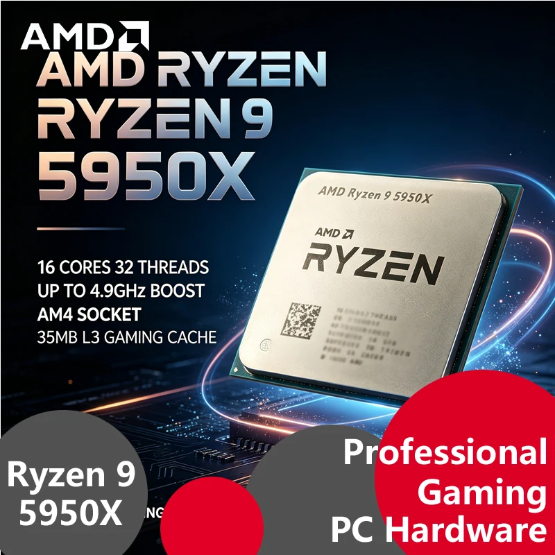 AMD Ryzen 9 5950X Zen3 AM4 Tra - Amd Cpu Ryzen 9 recension och pris
