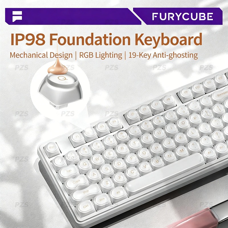 FURYCUBE IP98 Wired Keyboard R - Gaming Keyboard Ip98 recension och pris