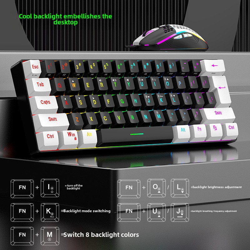 Keyboard and Mouse Sets 60% RG - Gaming Keyboard Mouse And Headset Combo recension och pris